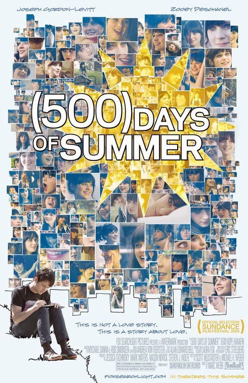 500 Days Of Summer Movie Poster. Movie Poster for '(500) Days